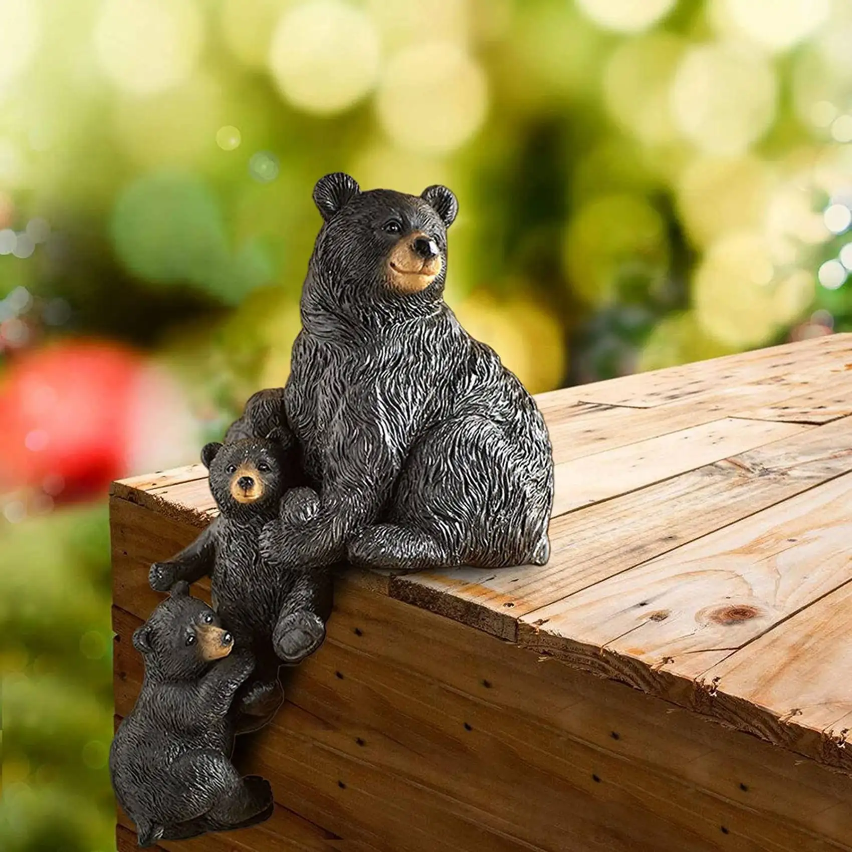 ABHU Christmas Table Decoration Helping Hand Holiday Shelf Christmas Statue Winter Tabletop Decor