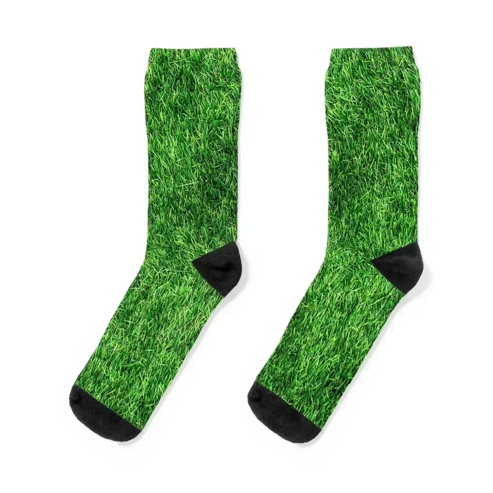 

Green Grass Pattern Socks Novelties short anime ankle Man Socks Women's