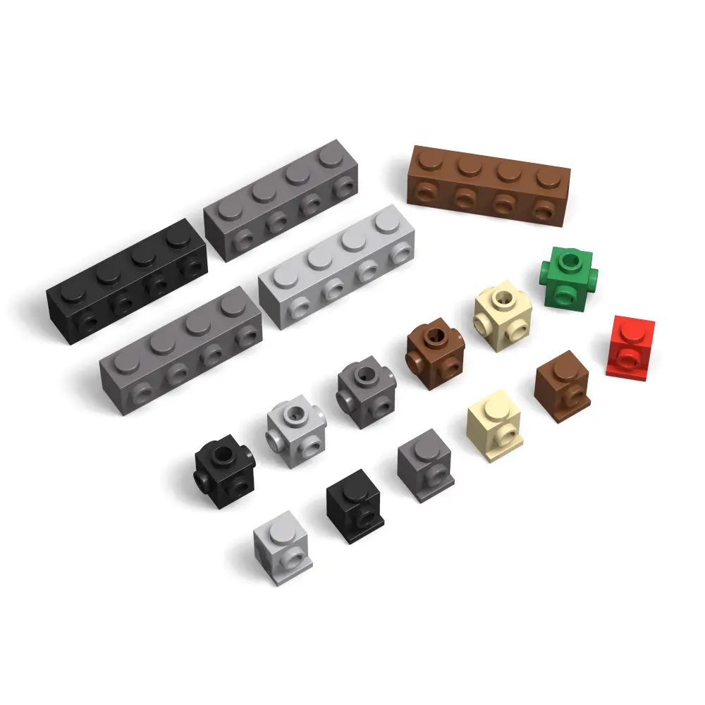 

MOC Bricks: 30414 1x4 с 4 боковыми шпильками, шпильки 4733 1x1 на 4 сторонах, 4070 1x1 фара кирпича — изготовленные на заказ детали здания