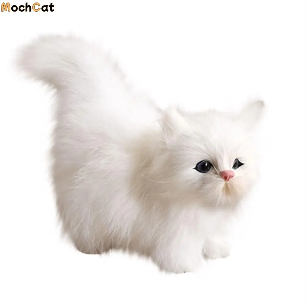 

Handicraft Meowth Baby Toy for Children Artifical Animal Kitten Doll Plush Cat Toys Cat Model Stuffed Kitten Simulation Cat