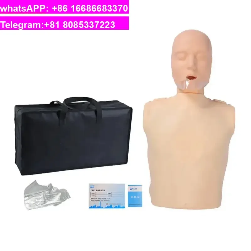 Human Body Model for Cardiopulmonary Resuscitation Simulation Training - Half-Body Manikin for CPR Training
