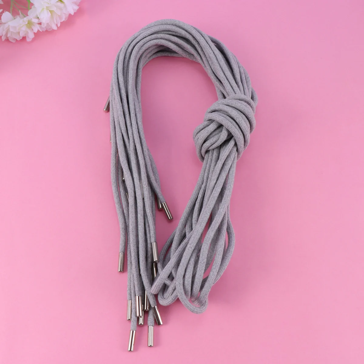 

10pcs 130Cm Metal Tip Drawstring Cord For Pants Sweatpants Hoodies Jackets Shorts Replacement Polyester Lacing Rope Drawstrings