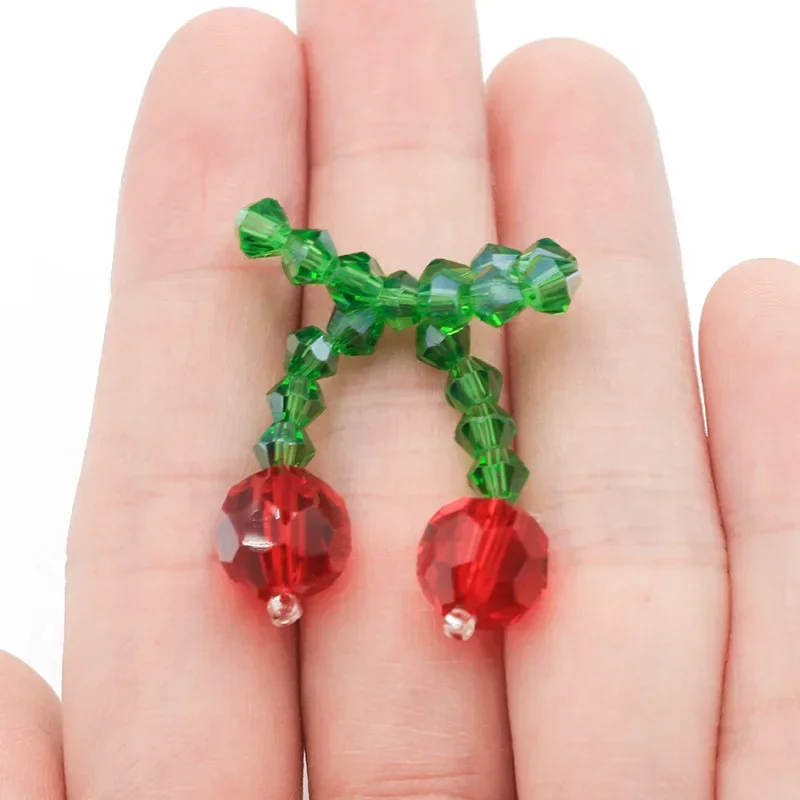 Cherry New Vitality Cute Handmade Bead Jewelry Clothing Accessories Jacket Shoes and Hats Patch DIY Original Fashion