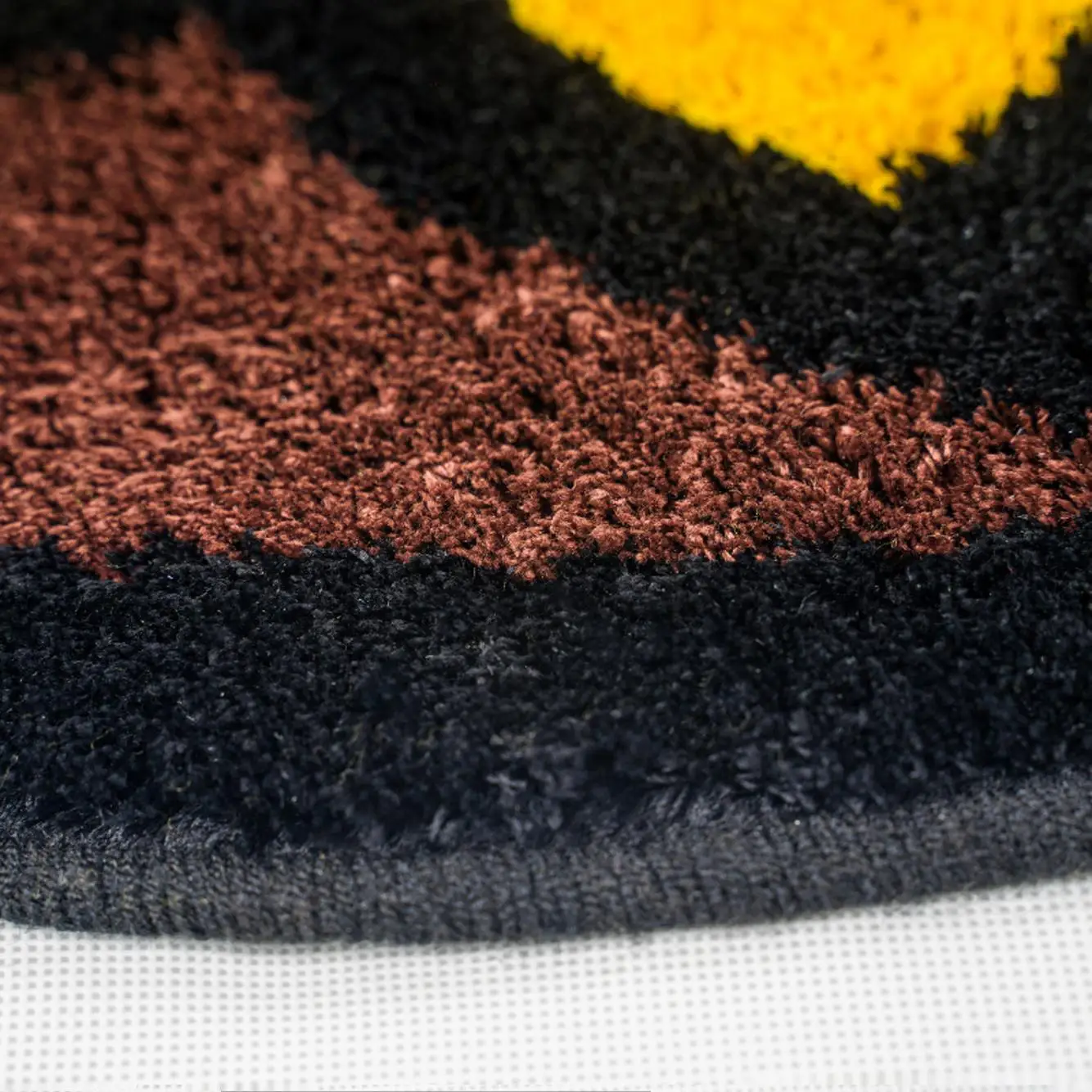 سجادة أنيقة منسوجة يدويًا على شكل رأس قرد، وسادة مريحة بتصميم عصري على شكل دائري من ألياف البوليستر لديكور المنزل