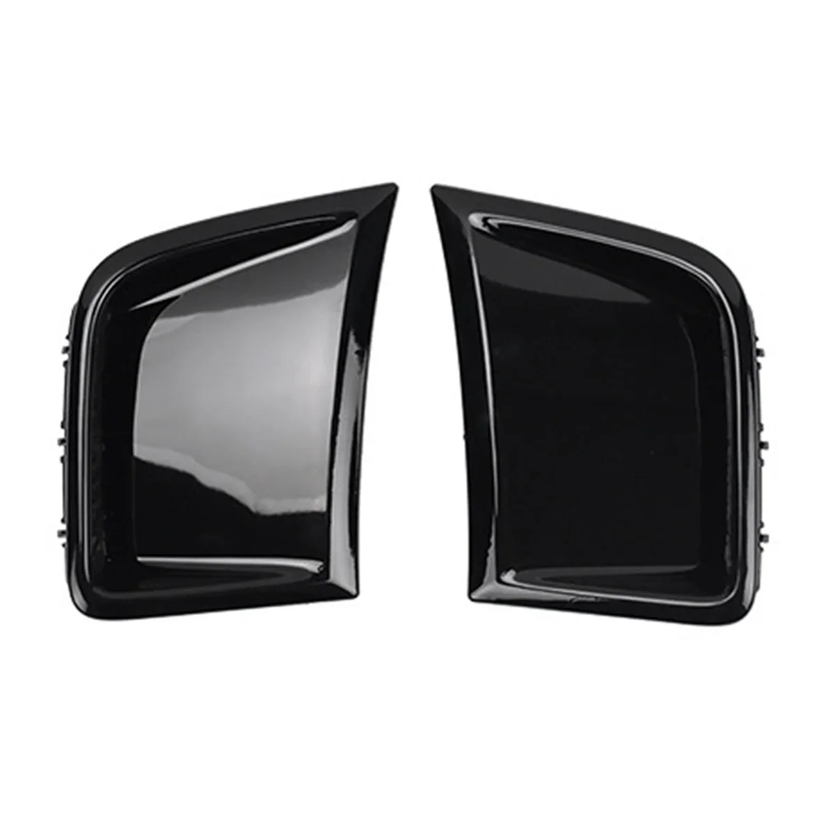 

For Subaru STI WRX GRB Wagon 10th 2008-2014 Glossy Black Engine Hood Fender Outlet Cover Front Bumper Air Vent Trim