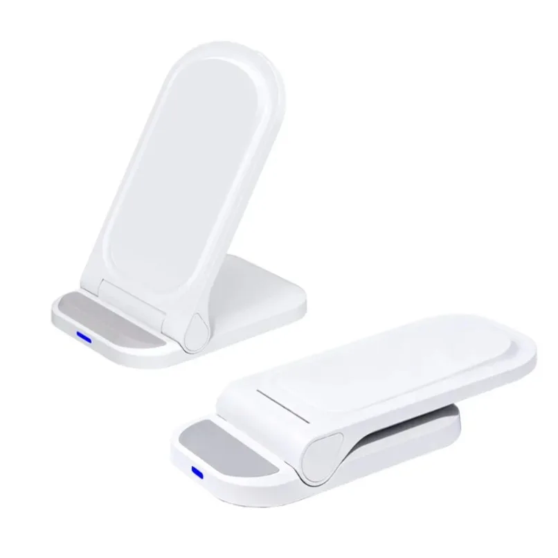 Portable Foldable Magnetic Wireless Charger Stand Desktop Cellphone Charging Bracket Multi View Angle For Office Home Travel
