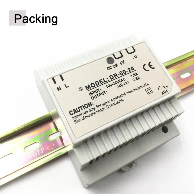 15W 30W 45W 60W Single Output 5V 12V 15V 24V Industrial Din Rail Power Supply Switch DR-15 DR-30 DR-45 DR-60