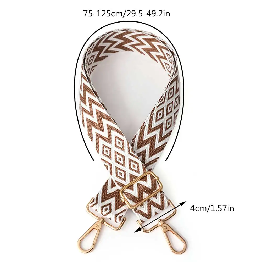 Nylon Shoulder Bag Strap Adjustable Women Crossbody Strap Soft Accessories Replacement Strap Handbag Strap Chain Bag Strap