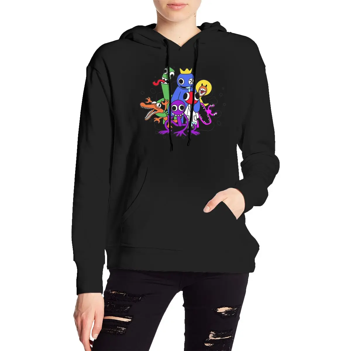 Sudaderas con capucha con personajes de Rainbow Friends, jersey de Hip Hop para otoño e invierno, sudaderas para parejas de hombres y mujeres, camisetas de manga larga