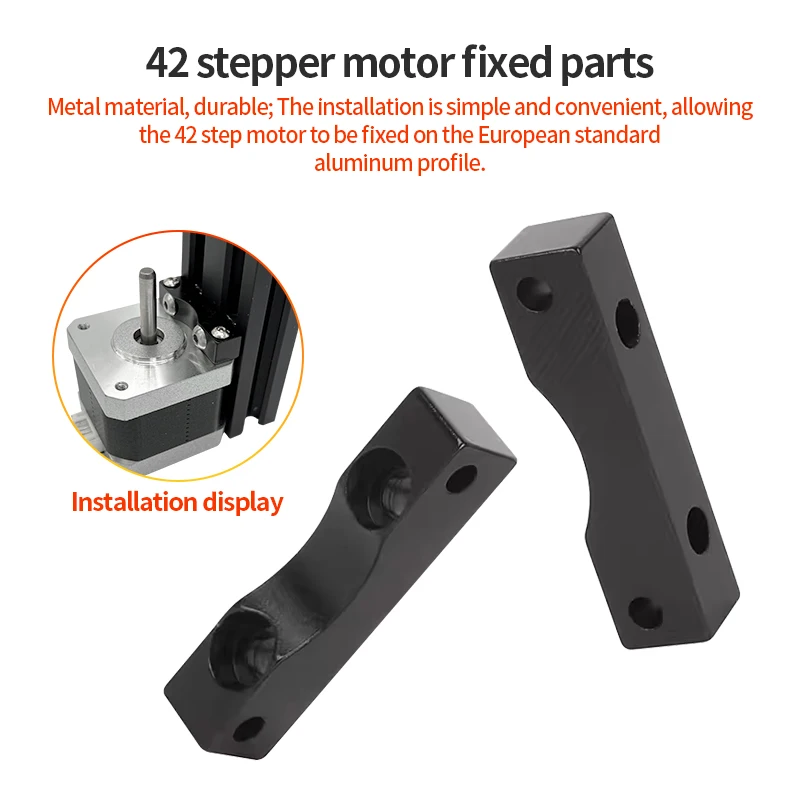 DIY 3D Printer Parts Z Axis Stepper Motor Fixed Bracket With Screw And Nut Is Suitable For 2040 European Standard Profile