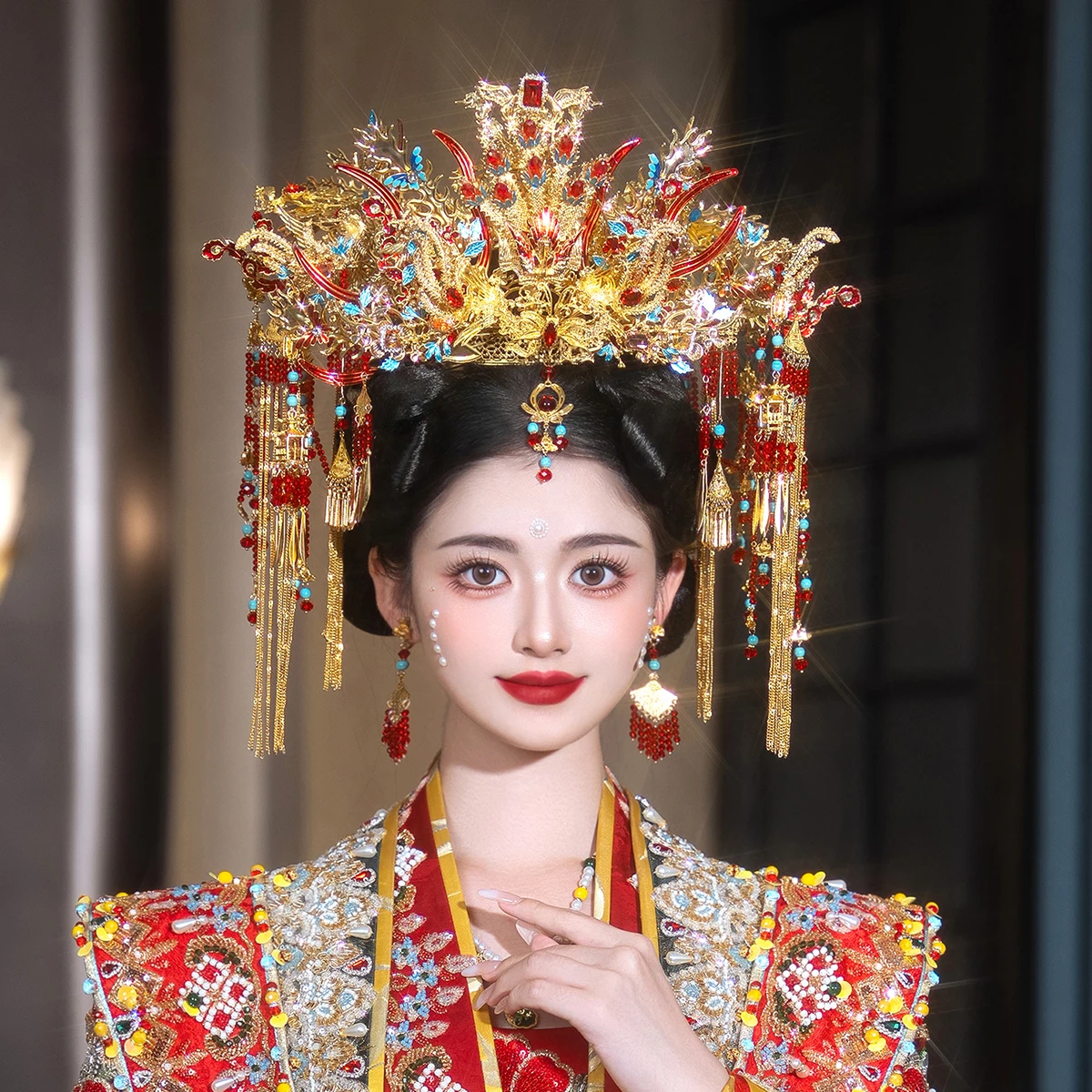 New Chinese Traditional Bridal Hair Accessories Xiuhe Wedding Hanfu  Ancient Costume Bridal Hairwear Jewelries