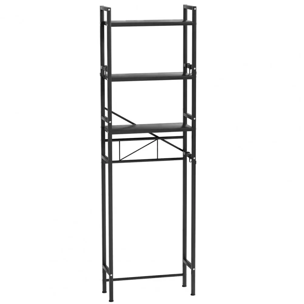 

Трехуровневая полка над унитазом, регулируемая подставка-органайзер для ванной комнаты, отдельно стоящая полка для хранения над унитазом для ванной, прачечной