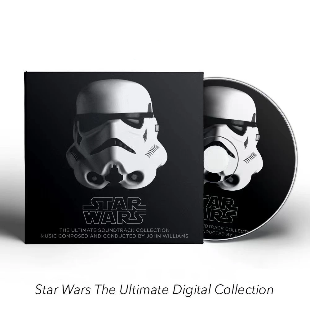 

Classic Star Wars John Williams Music CD The Ultimate Digital Collection OST Album 6pcs Music Record Cosplay Soundtrack Box Prop