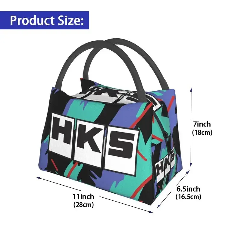 HKS Retro Pattern Thermal Insulated Lunch Bags Women Portable Lunch Container for Work Travel Multifunction Meal Food Box