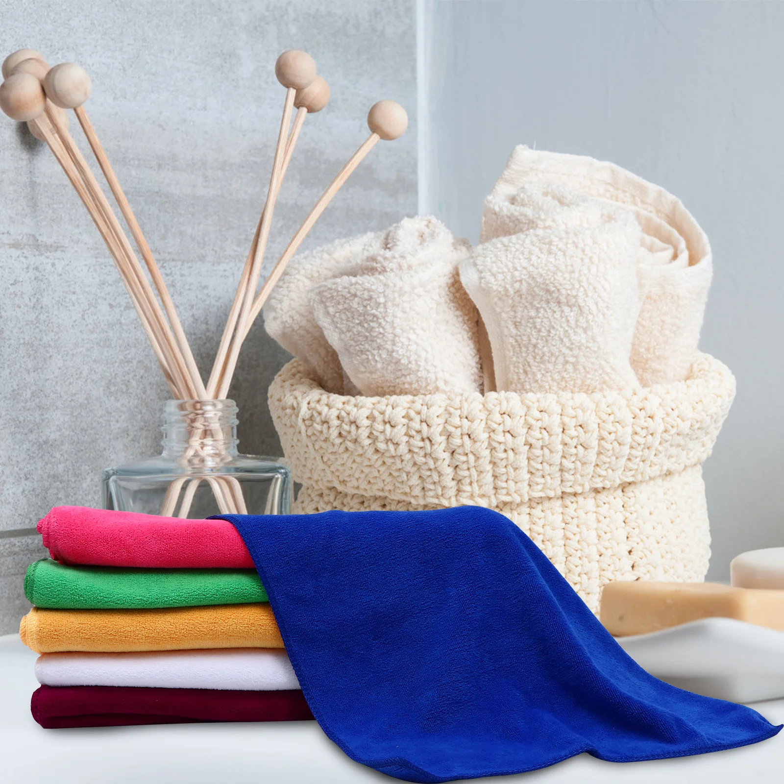 

6Pcs Superfine Fiber Absorbent Towels Thickened Scratch-Free Car Cleaning Cloths for Auto Detailing and Home Use Washing Towel