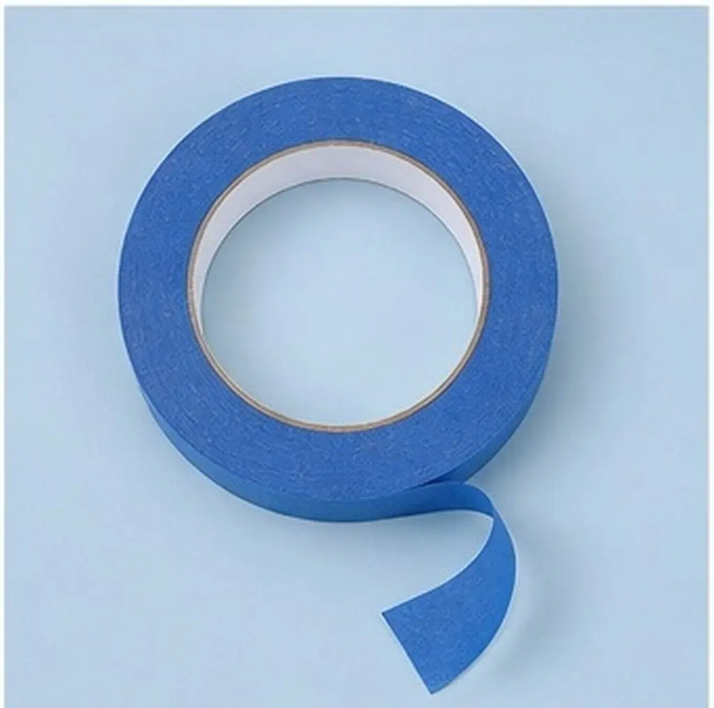 Blue Automotive Masking Tape High Adhesion for Car Painting Easy Removal Non Residue Paper Tape Masking Fluid Blue Tapes