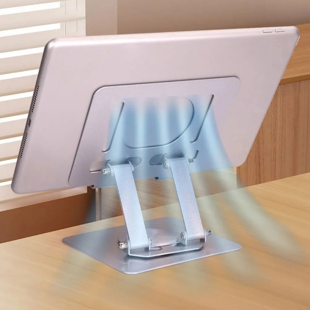 Stable 360° Rotation Tablet Stand Adjustable Multi Angle Tablet Holder Heat Dissipation Foldable Tablet Phone Bracket Office