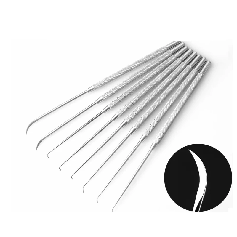 Stainless steel tenosynovitis crochet hook needle Curved hook needle knife with blade Hook cutting