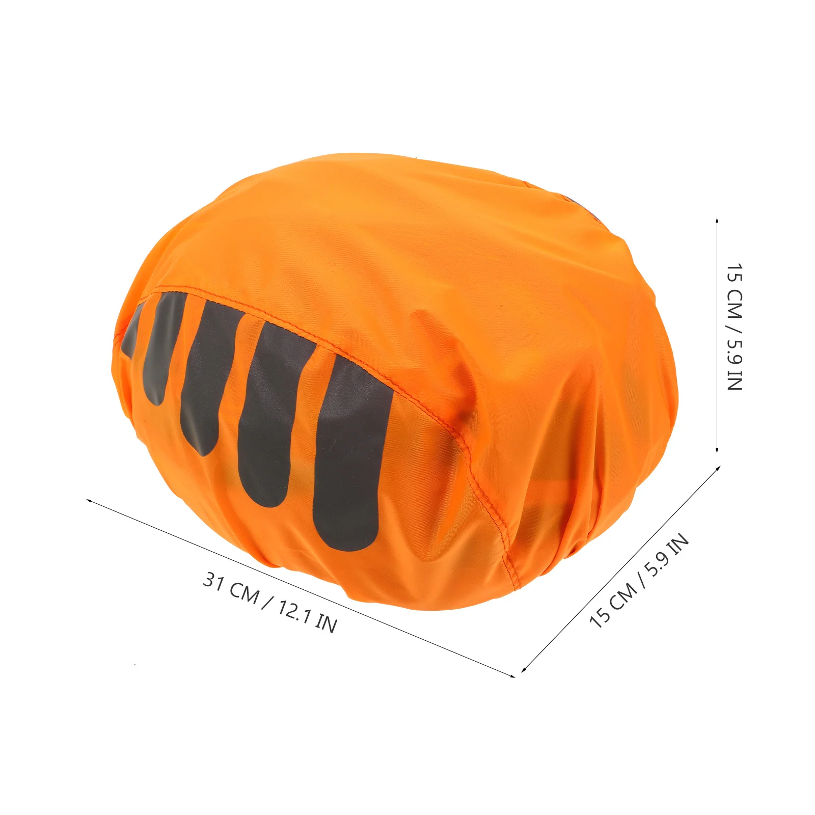 2 قطعة غطاء مقاوم للماء شريط عاكس وضوح عالية حماية المطر لركوب الدراجات غطاء مقاوم للرياح ليلاً #4