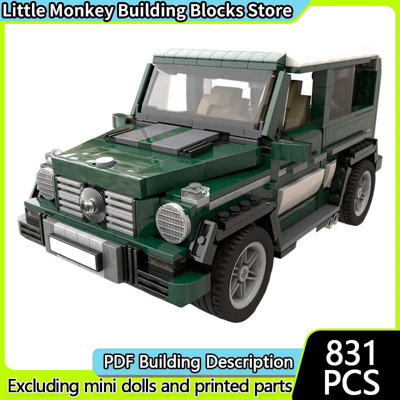 

Speed Racing Car Model MOC Building Bricks G63 Off-Road SUV Modular Technology Children Holiday Gifts Assemble Toys Suit