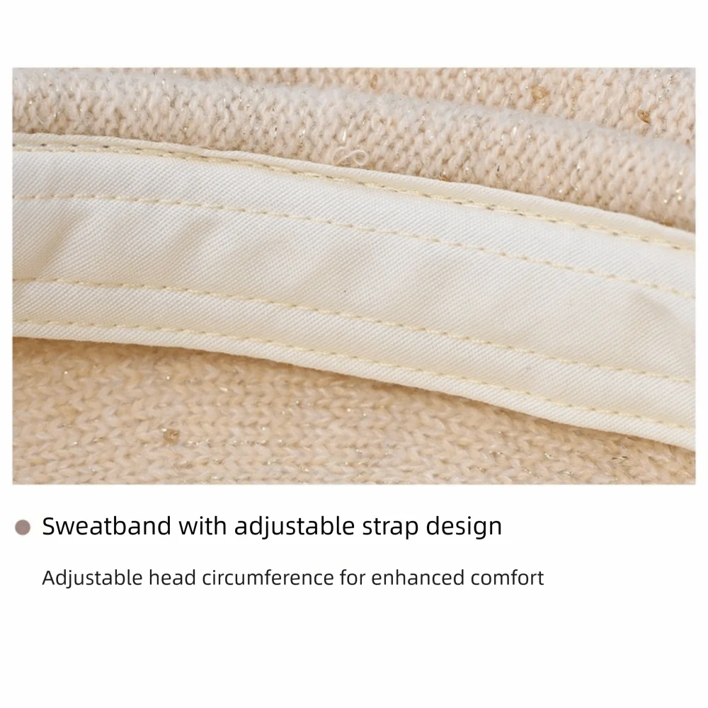 

New Sequined Beret Hat Windproof Elegant Keep Warm Hat Painter Hat Women