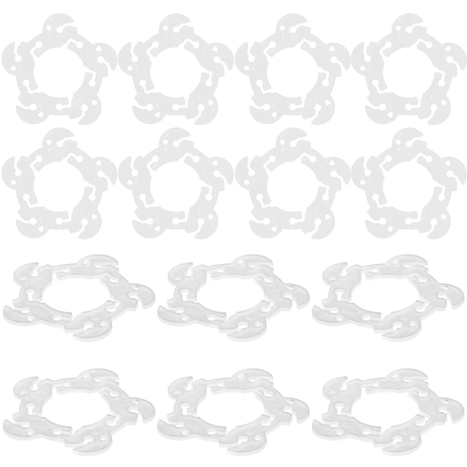 

100 Pcs Balloon Arch Clip Rings for Balloons Clear Fixing Buckle Folder Clips Party Table