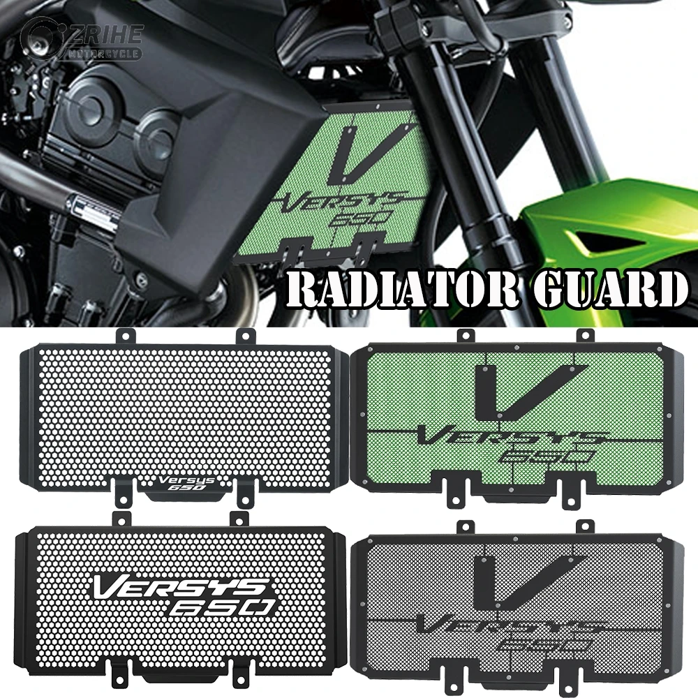 

Radiator Grille Guard Cover For Kawasaki Versys 650 2010-2014 2013 2012 2011 Accessories Versys650 Motorcycles Fuel Tank Protect