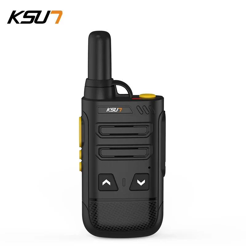 KSUN-Wireless Walkie Talkie Transmitter for Kids, Mini Two Way Radio, Rechargeable, Thin Uhf, 16 Channel, 2022SL