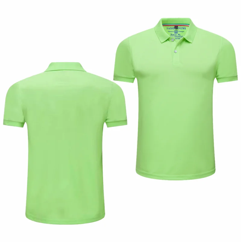 Yaz düz renk açık rahat yaka kısa kollu günlük iş kısa kollu Tops 2024 yeni Unisex Polo gömlekler