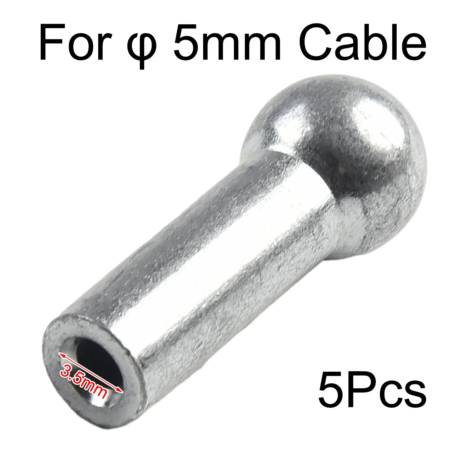 5pcs Cable Ball Terminals Gym Pulley Machine Stopper Cable Ball Terminals Wire Port Joint Parts For Diameter 5mm 6mm Cables