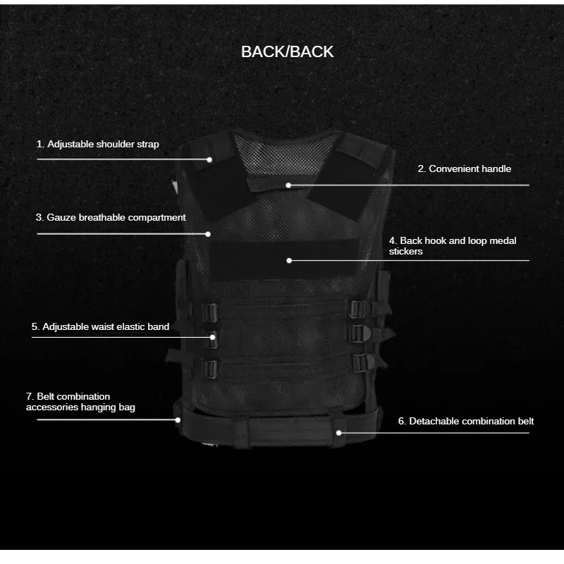 Outdoor-Avonturenuitrusting Camouflage Tactisch Vest Amfibisch Veld Avontuur Cs Multifunctioneel Militair Veiligheidspantser