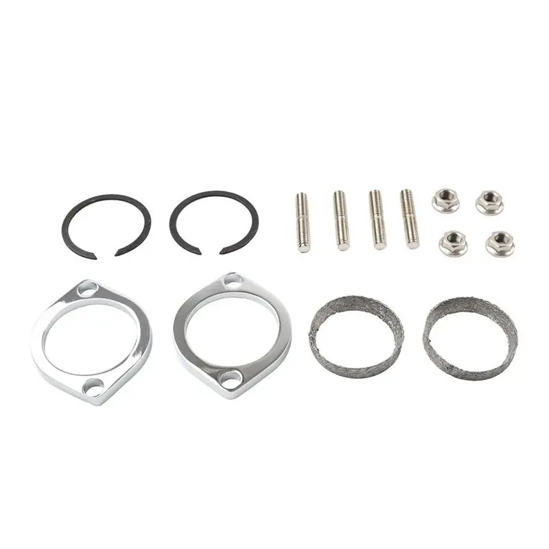 Superior-Exhaust Flange Install Kit Flanges Gaskets C-Clips Nuts Washers For Softail Sportster Dyna Touring 30-0205