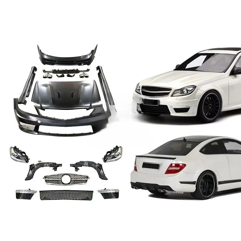 

C Class W204 C63 Body Kit 2008 2010 W204 Front Bumper Coupee for W204 C63 2008 Body Kit 2012 2013