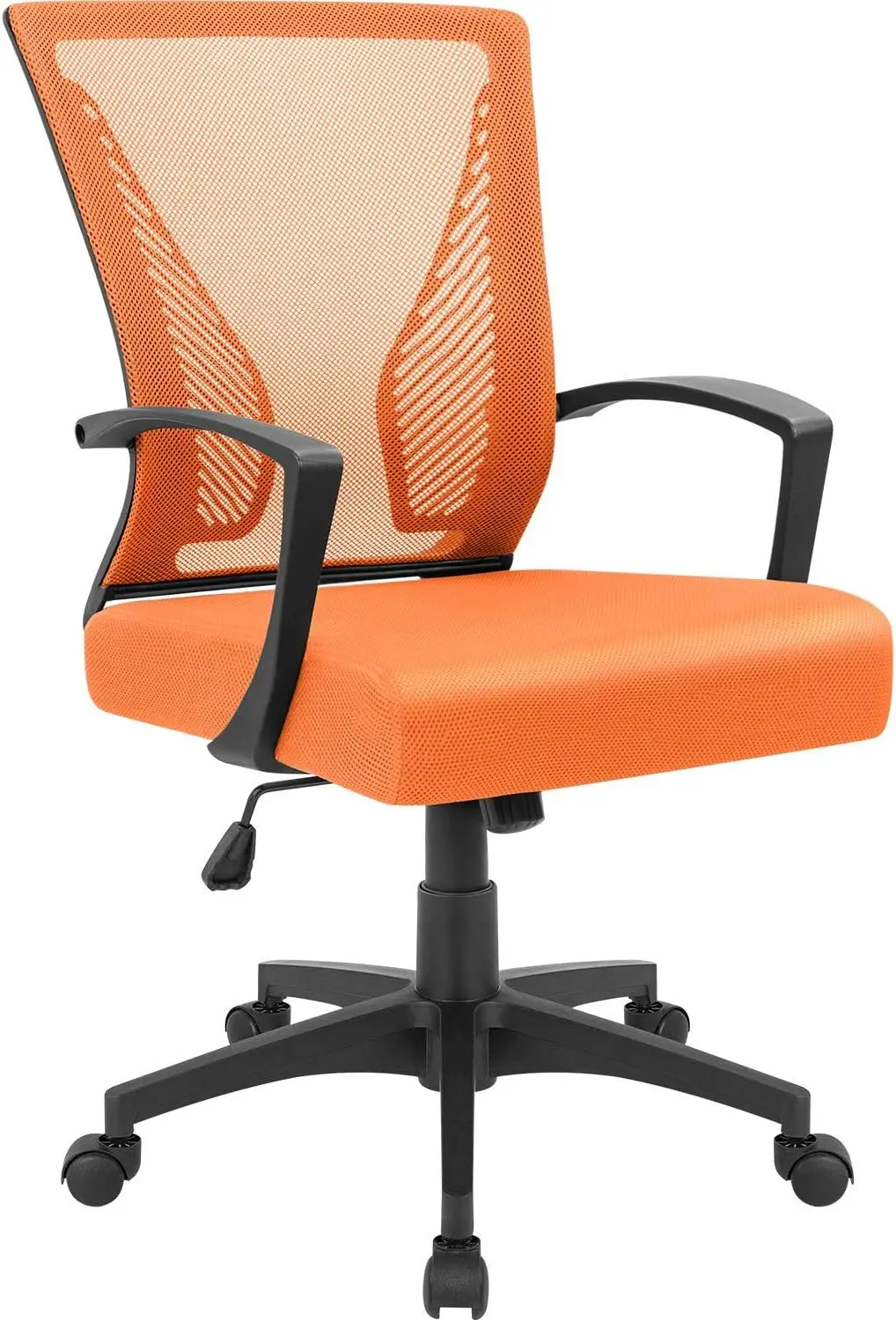 

Office chair with rotating backrest and waist support, computer ergonomic mesh chair with armrests