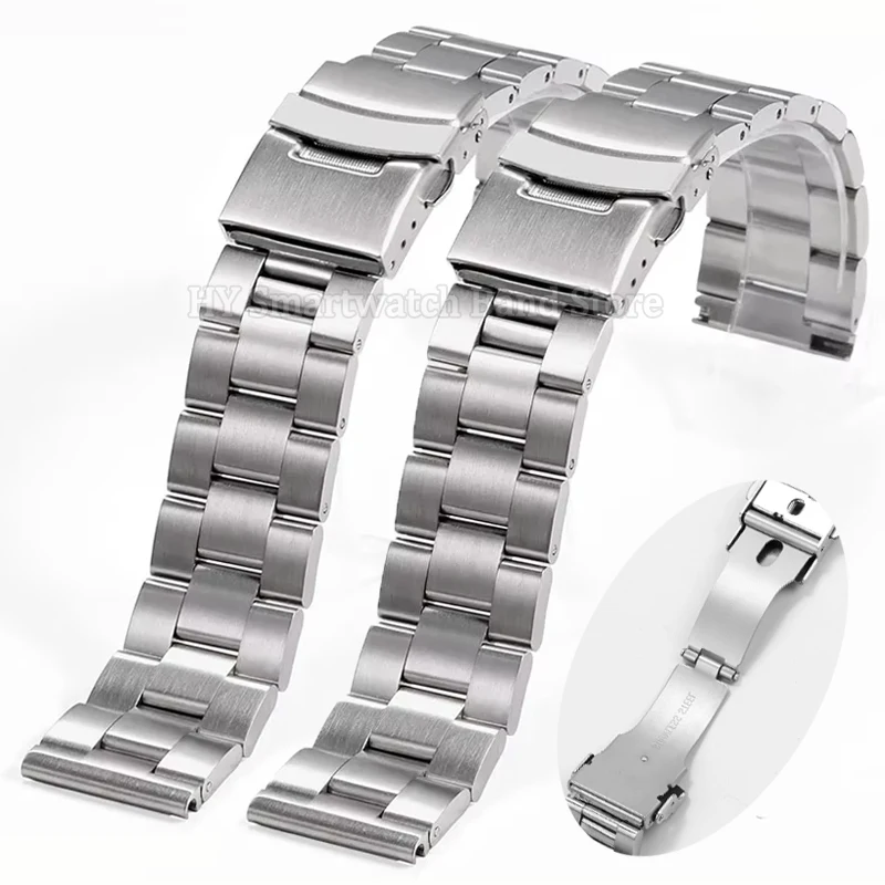 

18mm 20mm 22mm 24mm 26mm Stainless Steel Watch Strap for Seiko 007 for Rolex Replacement Quick Release Wrist Band Metal Bracelet