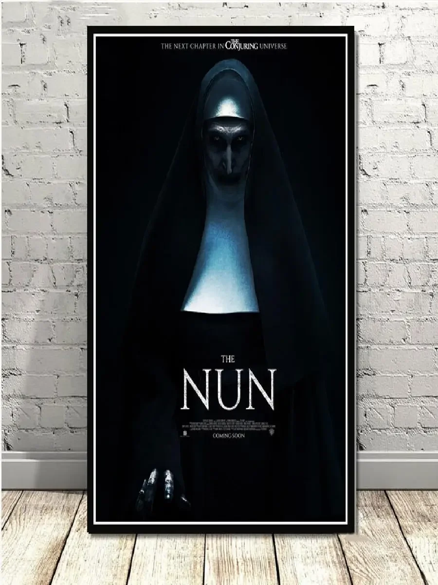 The Nun الكلاسيكية فيلم الرعب قماش الفن طباعة مخيف خمر جدار ديكور لغرفة المعيشة المسرح المنزلي أو رجل الكهف #2