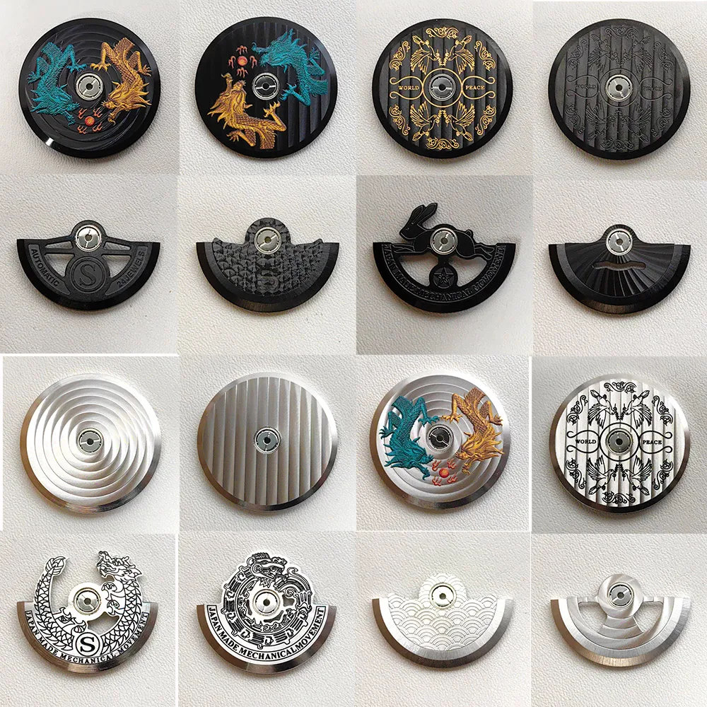 Customized NH35 Movement Rotor Hammer Fit for NH36 4R35 7S26 NH35 Movement Pendulum Oscillating Weight Hammer Rotor PartS