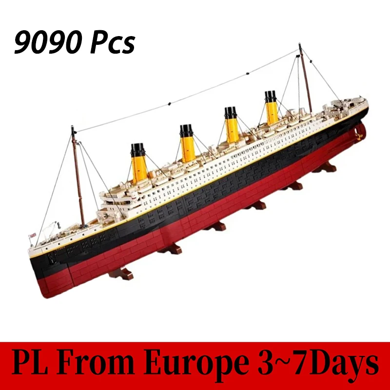 9090 pièces grand navire bloc de construction modèle bricolage jouet assemblage décoration de la maison enfants adulte anniversaire cadeau de noël Compatible 10294