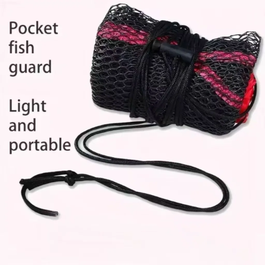 Collapsible Fishing Mesh Bag Thickening Live Fish Net W/Bundle Mouth For Fishing Net /Crayfish/Shrimp/Smelt/Eels Traps Fishing image 6