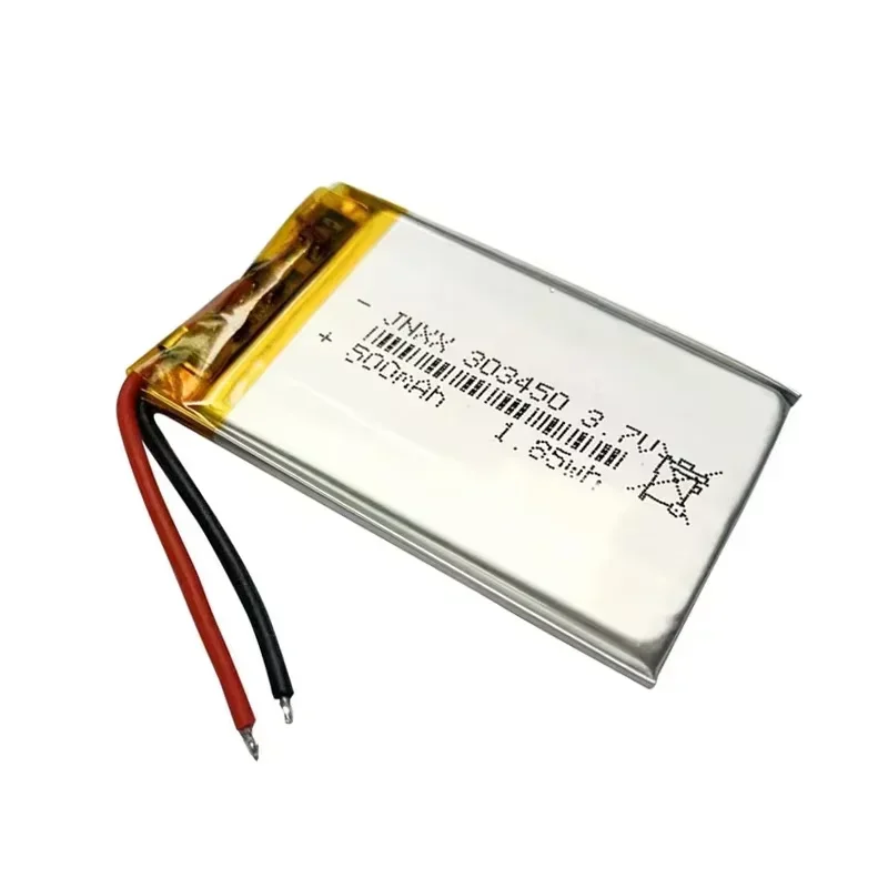 303450 Polymer Lithium Battery 3.7V 500mAh Mini Camera Suitable for MP3 GPS PSP Camera DVD MP4 MP5 Speaker Bluetooth Headset