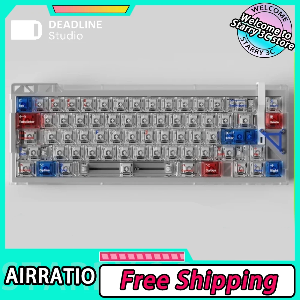 DEADLINE-Conjunto de Keycaps Translúcidos para PC Gamer, Teclado Mecânico, Keycaps, Keycaps, High-end Cereja Altura, AirRatio, Original, Presentes PC