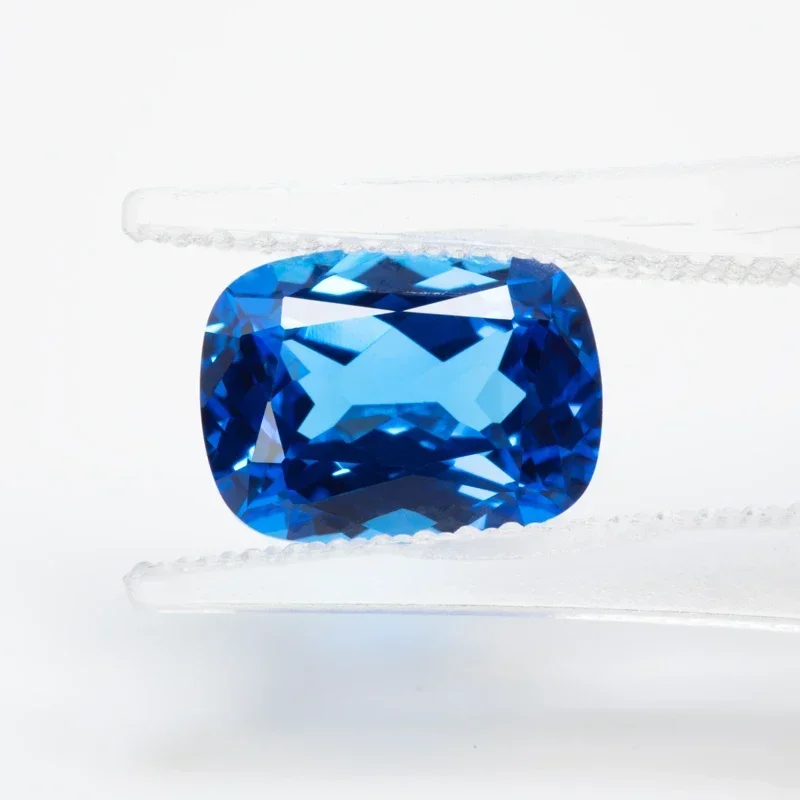 TOPTR Rechteckige Kissenform Blauer Dämonenblau Laborgezüchteter Kobaltspinell – Detail 3