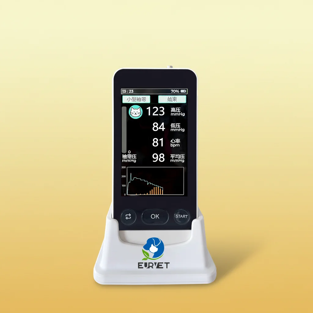 EUR VET Most Popular Veterinary Equipment Digital Blood Pressure Monitor Animal Vital Signs Monitor Health Monitoring