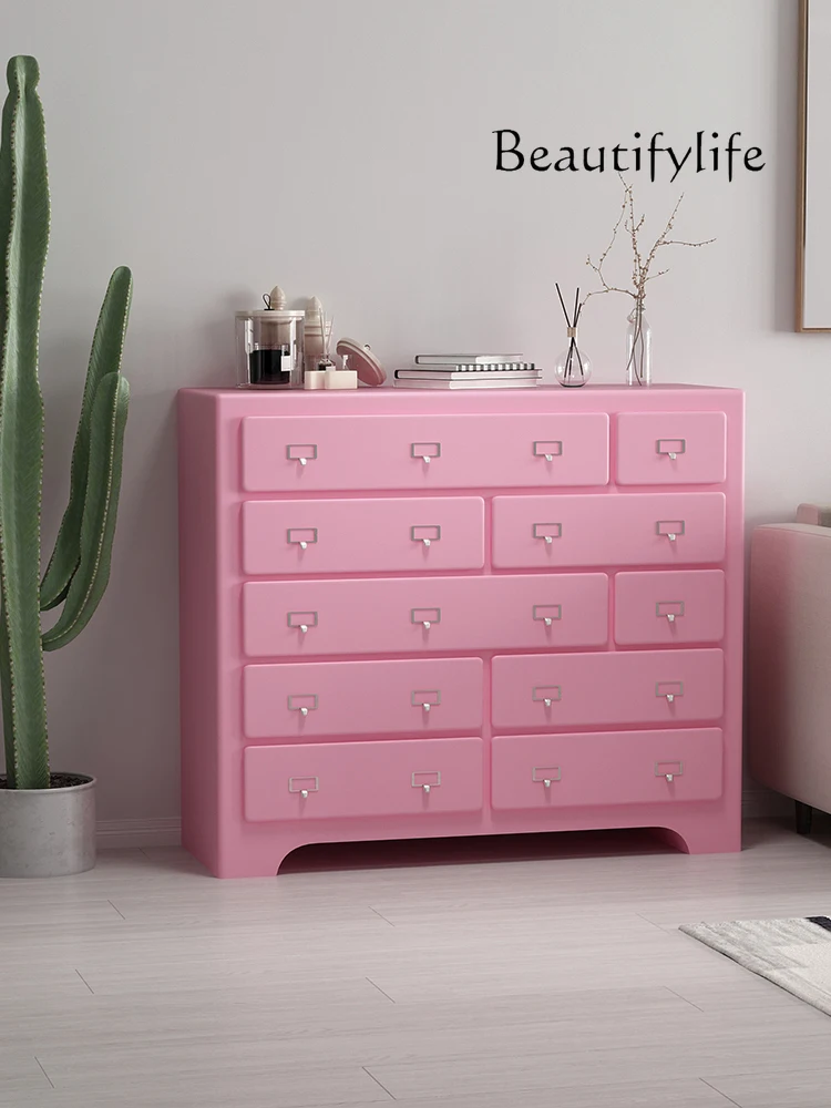 Contrast Color Ten Chest of Drawers Living Room Entrance Cabinet Storage Home Color Wall Side Locker