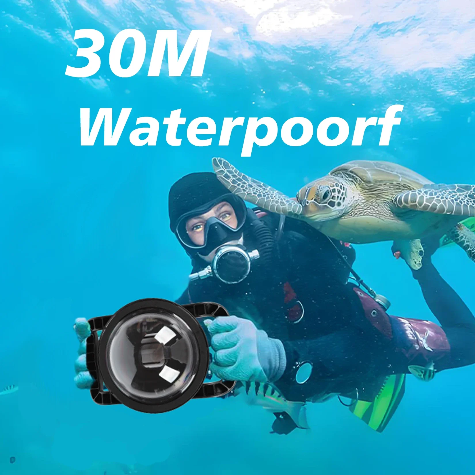 Underwater Dome Port for Insta360 Ace Pro 2 Camera,Anti- Scratch, Well-Designed Hatch Closure System,Waterproof up to 30M/98.4FT