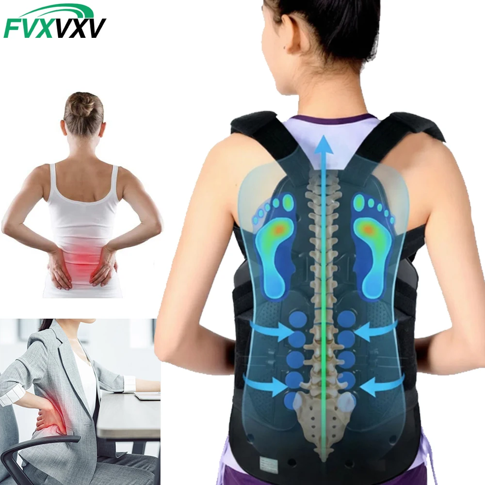 FVXVXV 1PCS Pulley Adult Kyphosis Correction Belt Student Male and Female Body Shaping Underwear Curvature Correction (S,M,L)