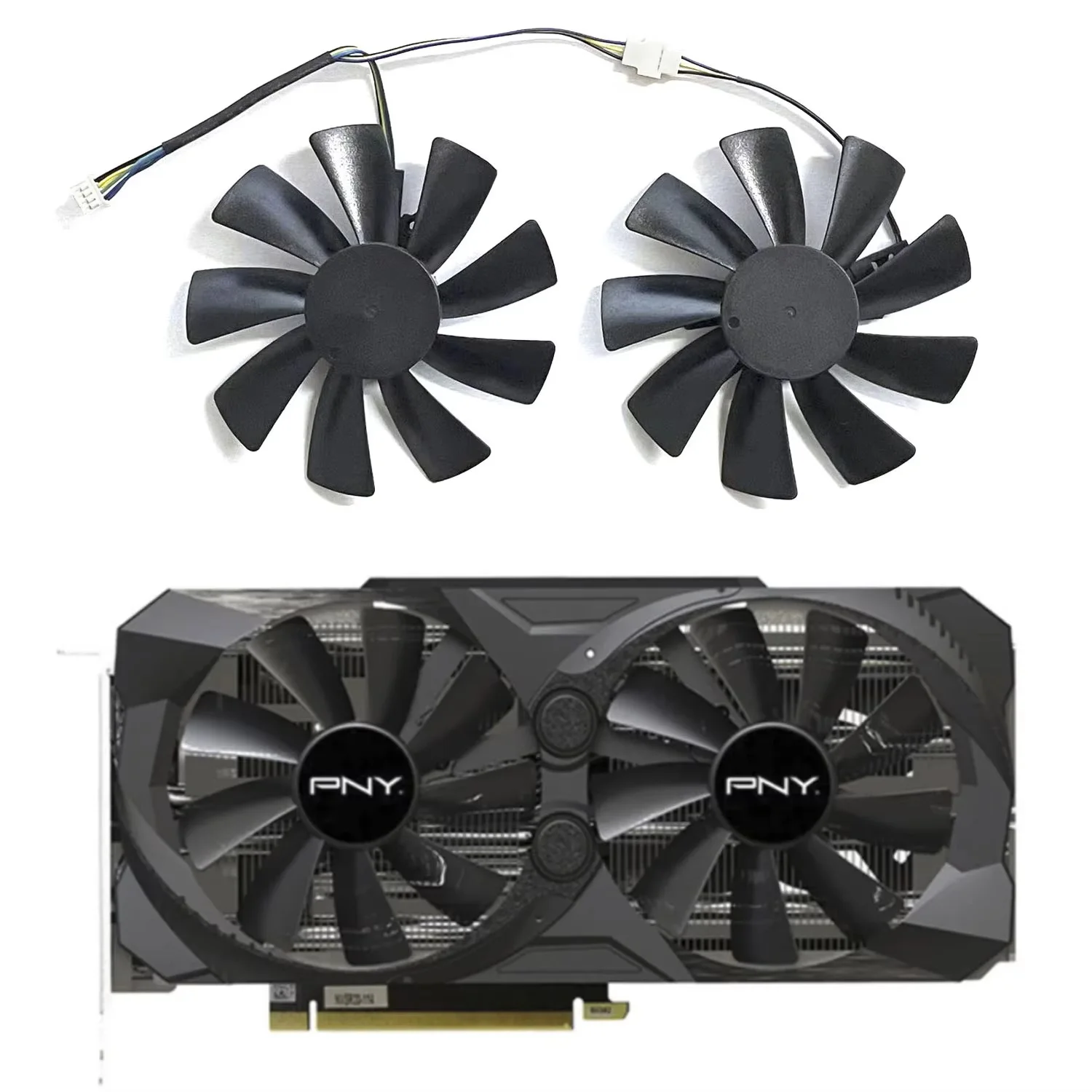 100MM GFY10015H12SPA RTX3070 GPU Fan for PNY/51RISC GeForce RTX3070 8GB UPRISING Graphics Card