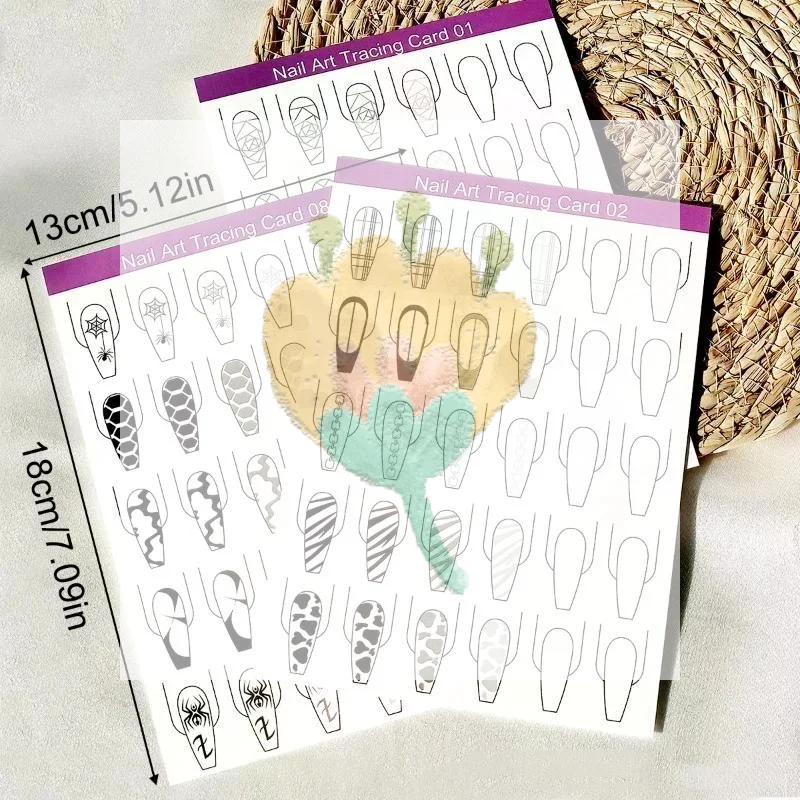 Nail-Art-Linien-Übungspapier,  – Resin Art Training Bewertung und Preis