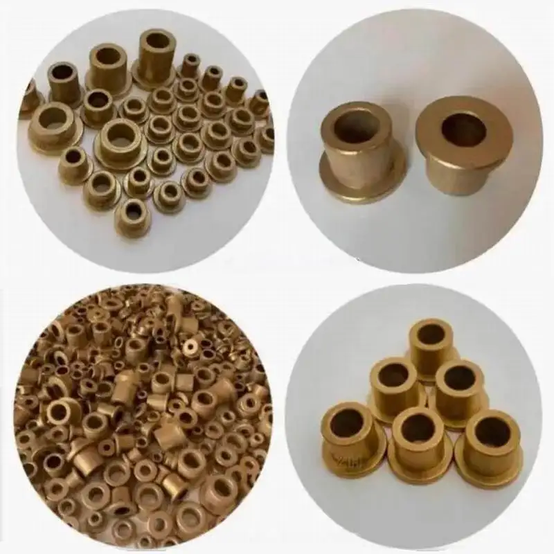Step Shaft Sleeve Single Side Bushing Greasy Copper Sleeve Fitness Equipment Accessories With Edge Copper Sleeve Wear Resistant