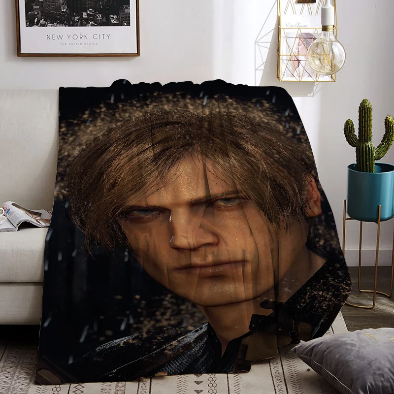 L-Leon Kennedy Boho Blanket for Living Room Decorative Bed Blankets Sofa Summer Bedroom Decoration Bedspread the Throw Fleece